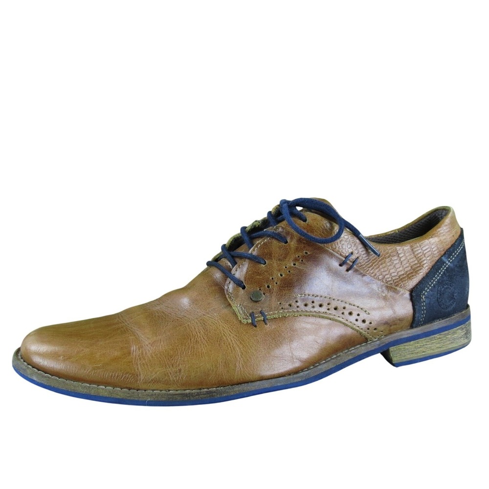 Bull Boxer Men's Lukos Derby Oxfords Brown Leather Size 10 Medium ‎ Used 2025